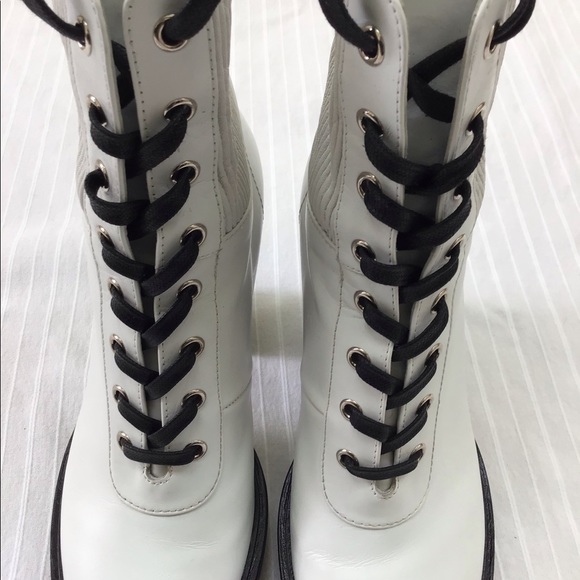 GIANVITTO ROSSI PLATFORM LACE UP BOOTS - Picture 2 of 12